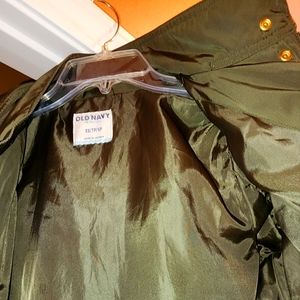 Old Navy Guacamole Thin Bubble Coat